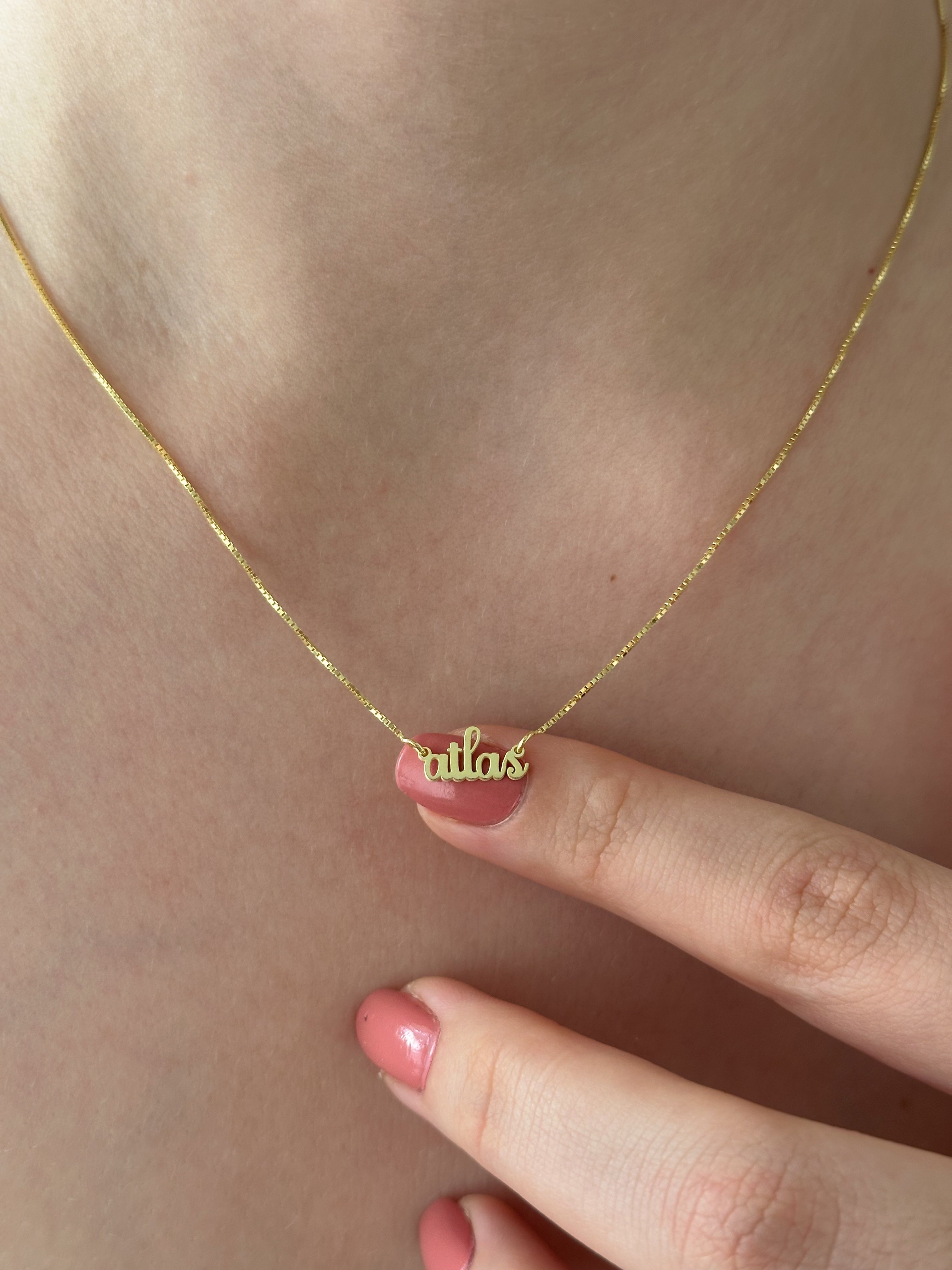 925 | Minimal İsim Kolye