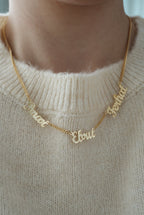 925 | Üç İsimli Kolye - Gurmet Zincir