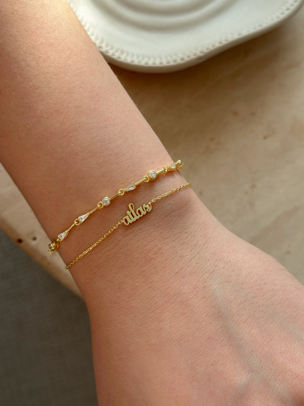 925 | Minimal İsim Bileklik