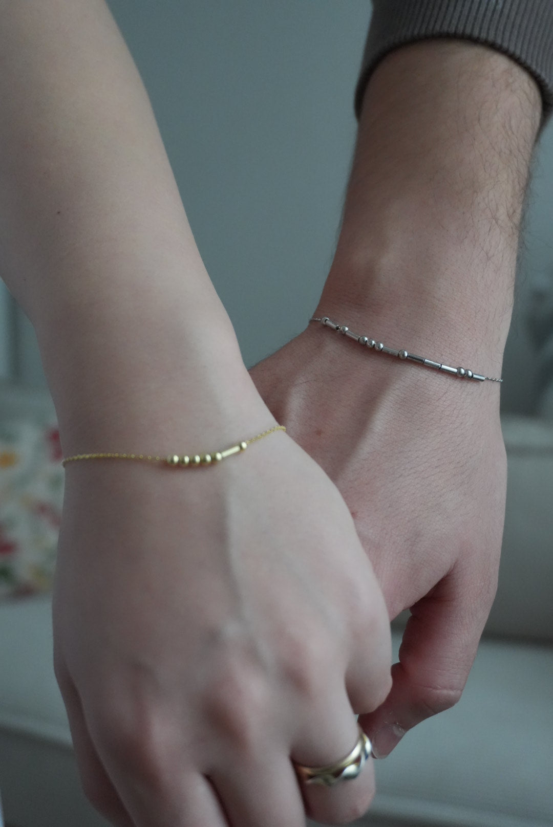 925 | Mors İsim Bileklik ( Çift )