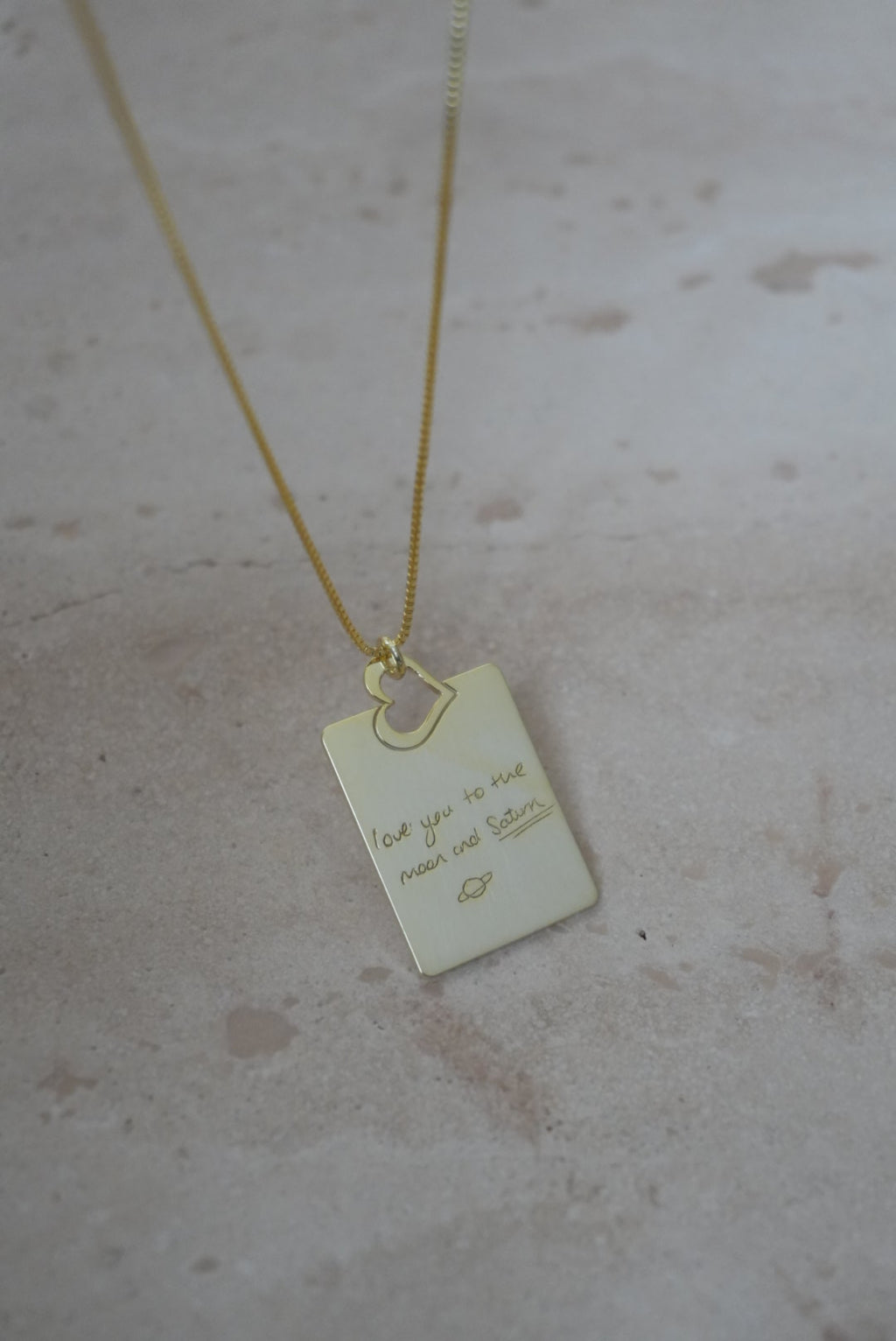 925 | İstediğini Yazdır/Çizdir Kalpli Plaka Kolye