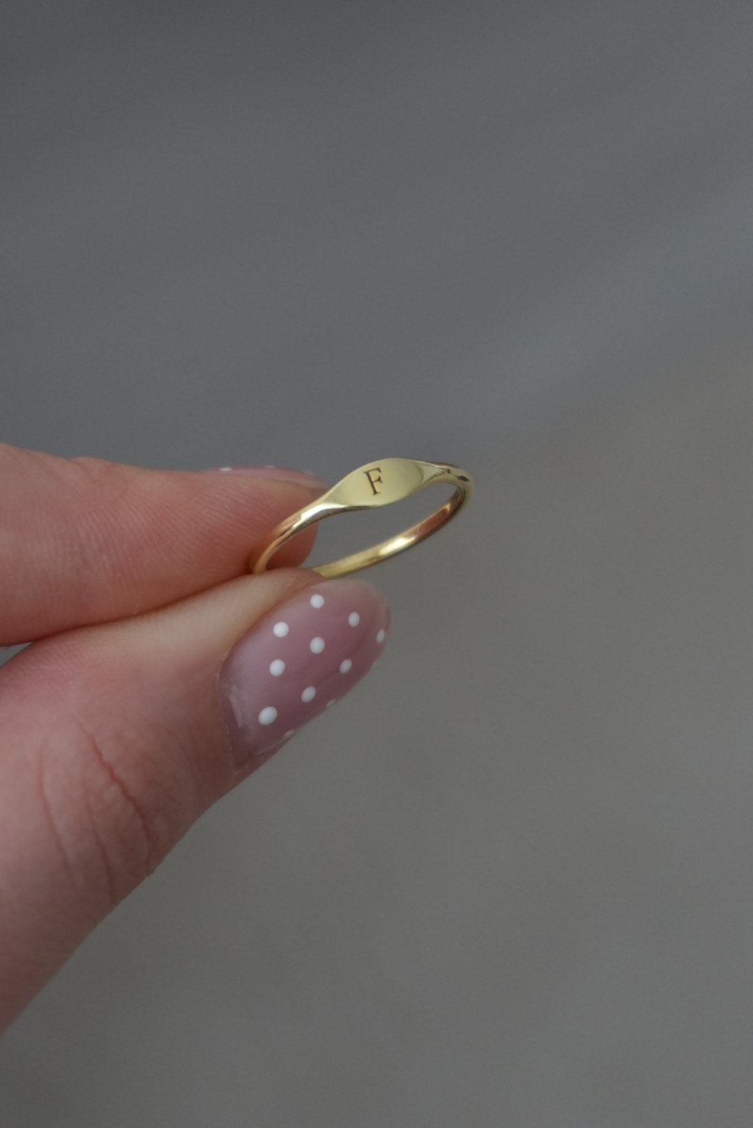 925 | Minimal Harf Yüzük