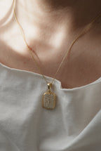 925 | Taşlı Kapaklı Kolye