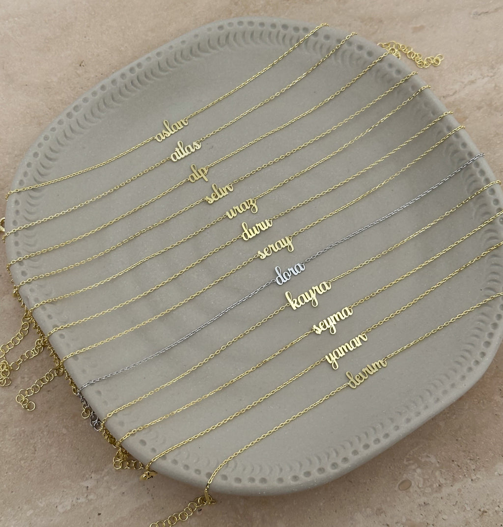 925 | Minimal İsim Bileklik