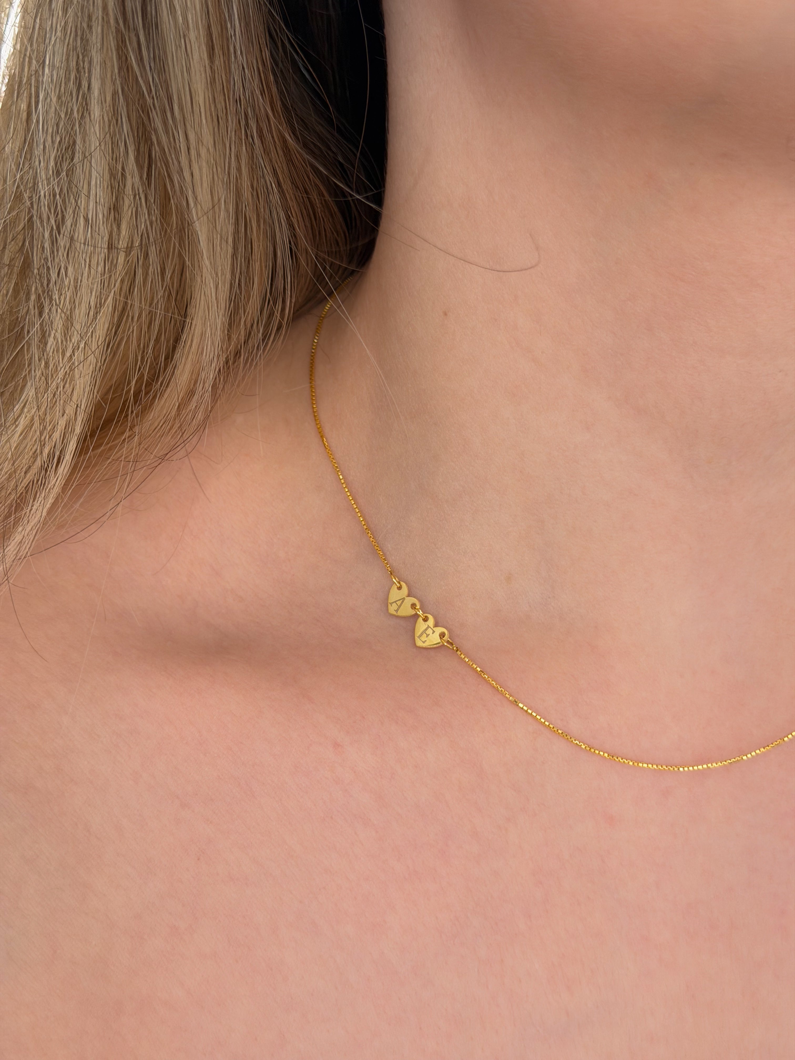 925 | Minimal Kalpli Harf Kolye