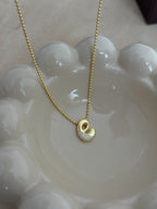 925 | Yarı Taşlı Harf Kolye