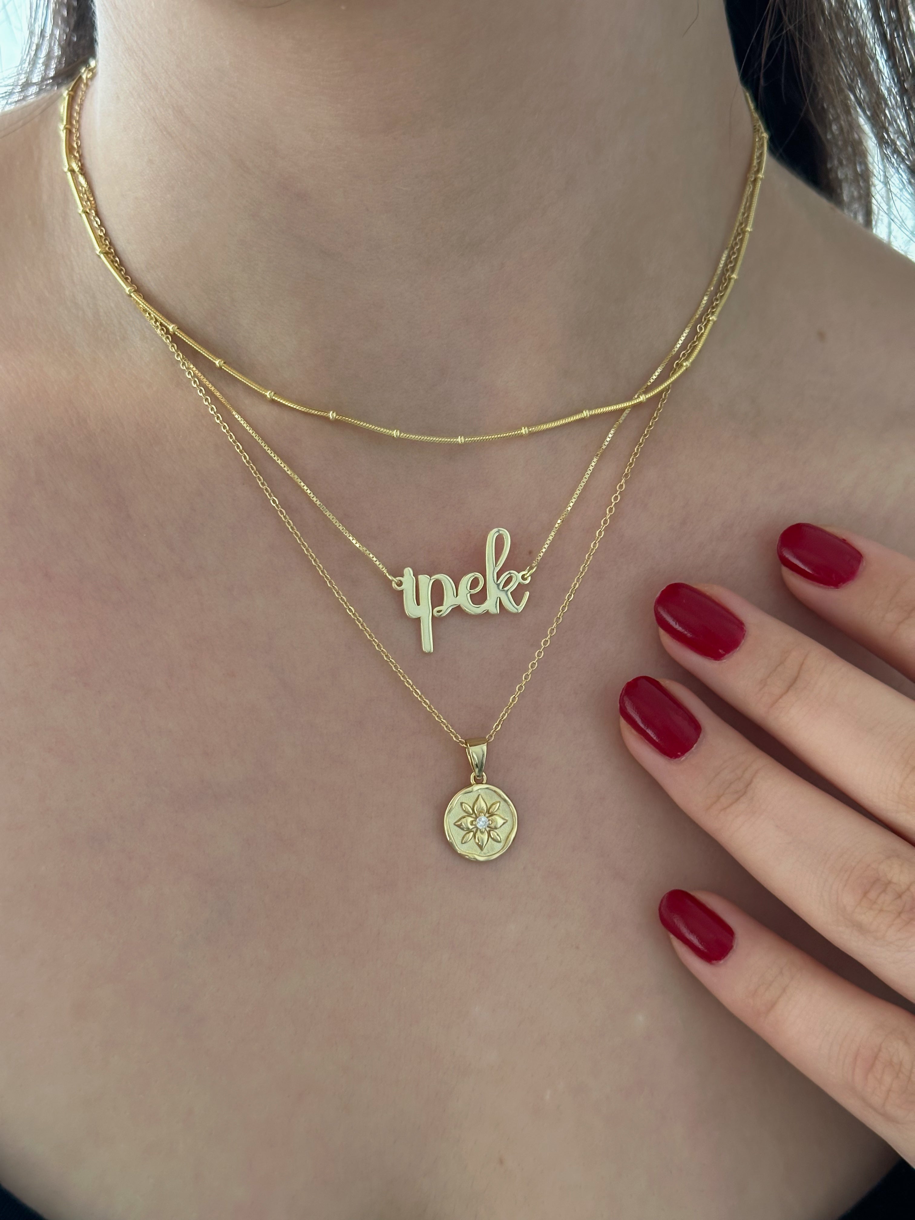 925 | Büyük Boy İsim Kolye