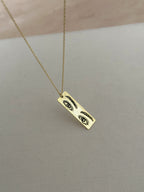 925 | Göz Çizim Plaka Kolye