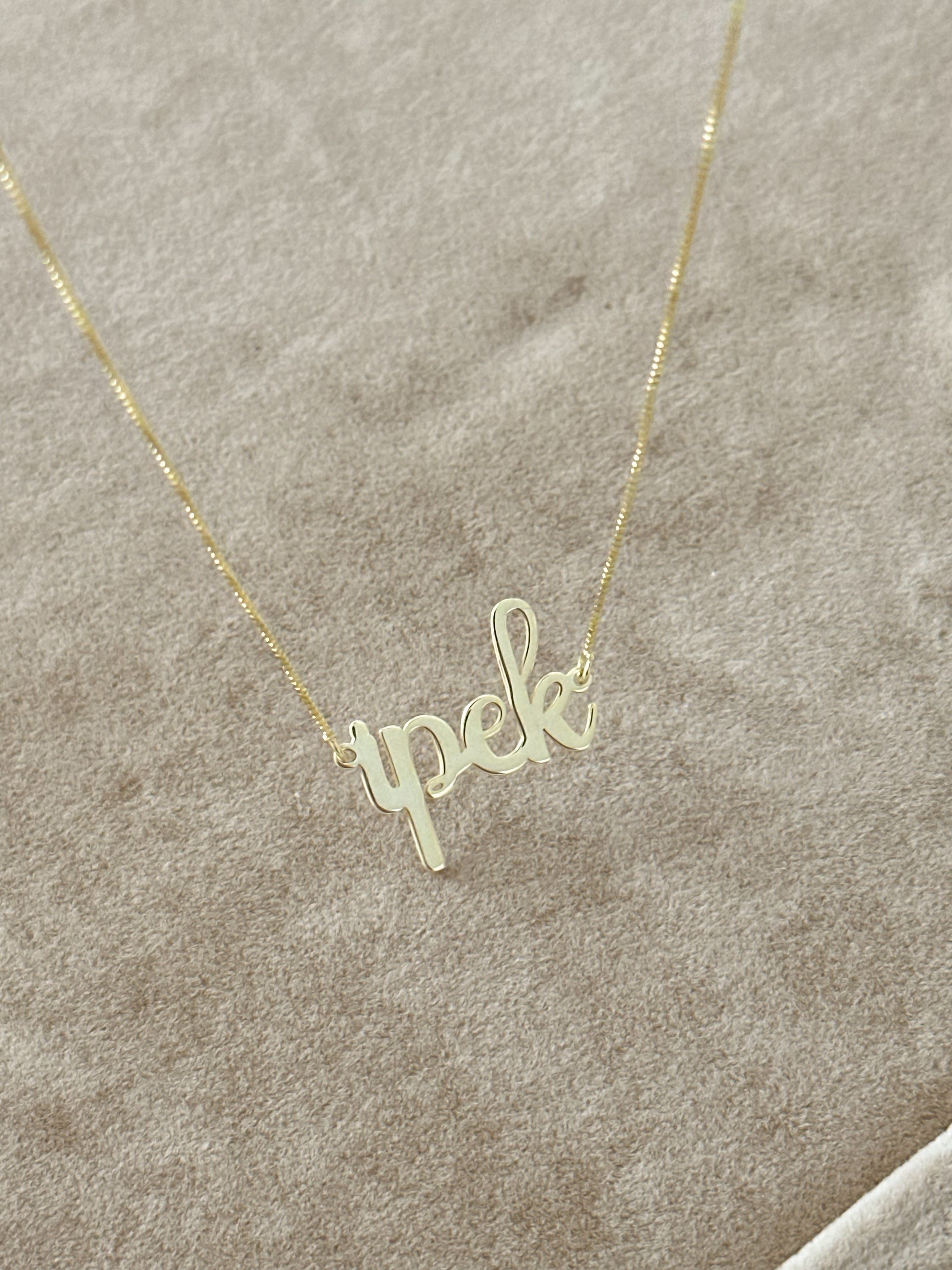 925 | Büyük Boy İsim Kolye