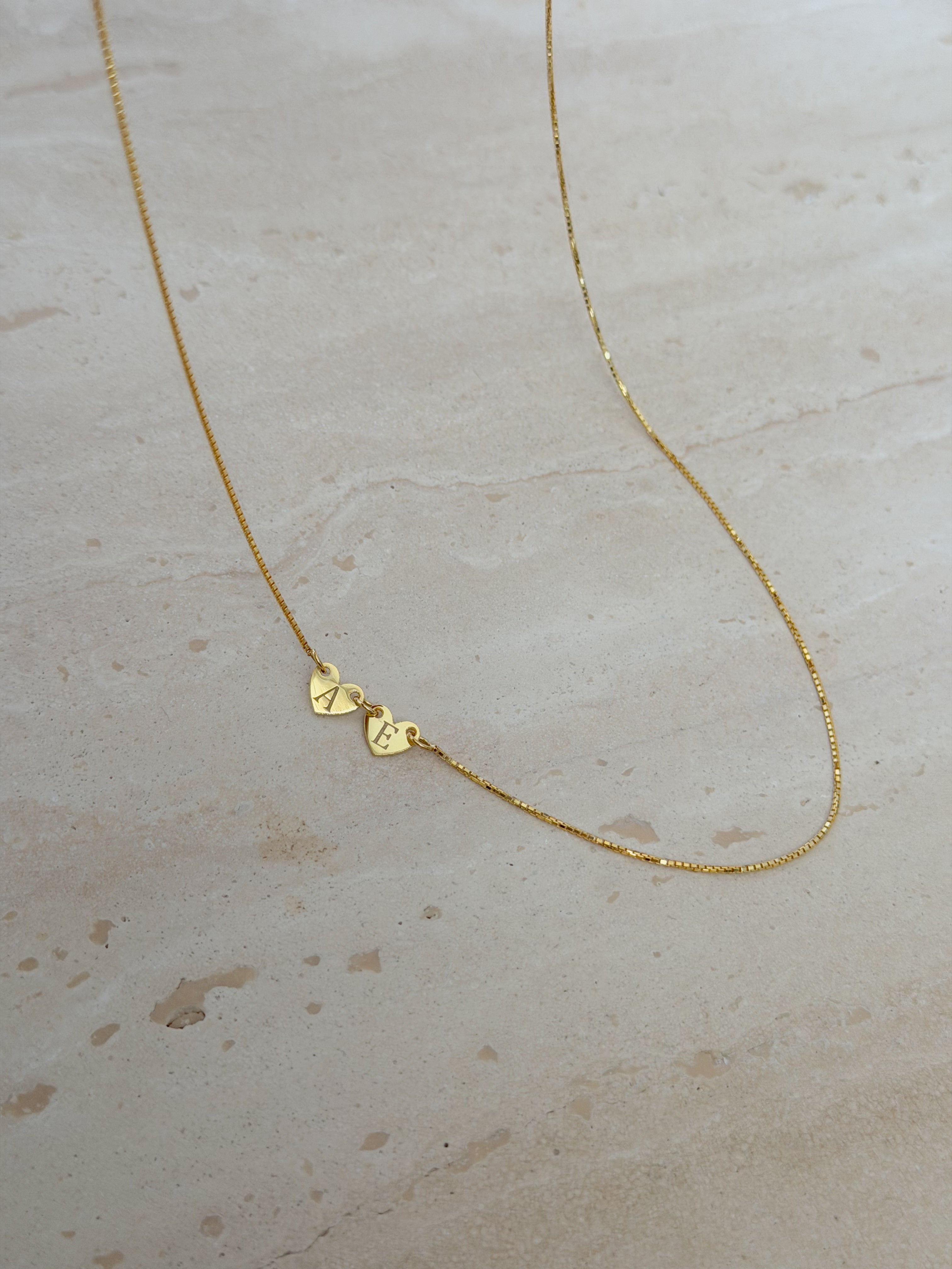 925 | Minimal Kalpli Harf Kolye
