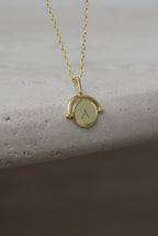 925 | Çift Taraflı Kuzey Yıldızlı Harf Kolye