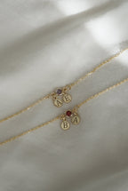 925 | Doğum Ayı Taşlı Harf Bileklik ￼