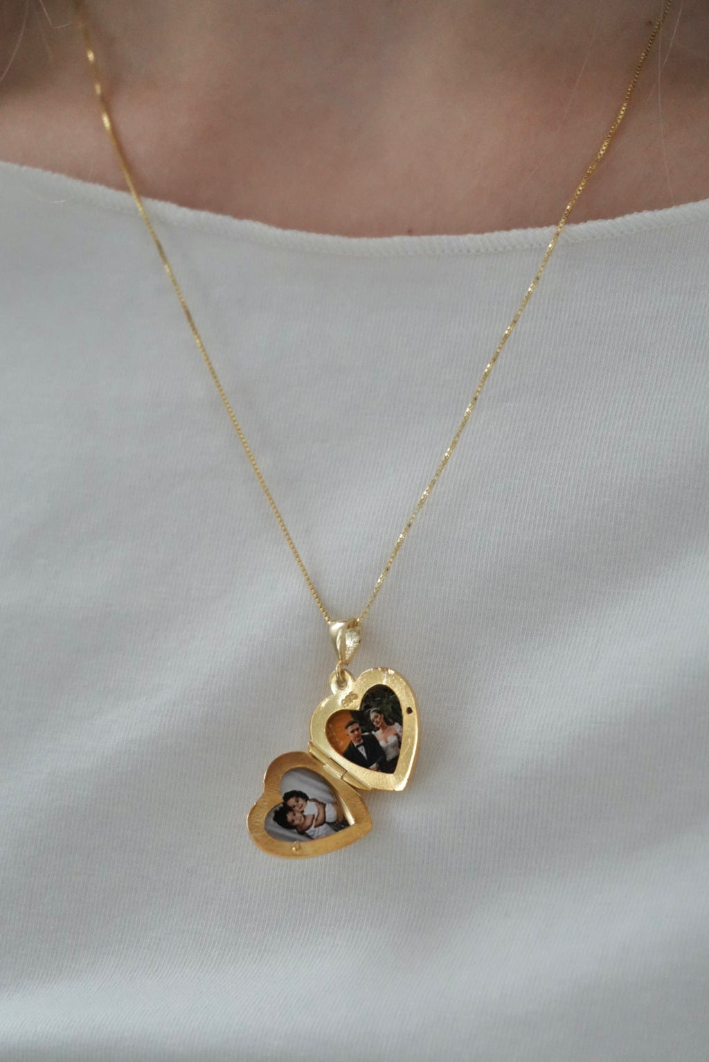 925 | Kalp Kapaklı Fotoğraf Kolye