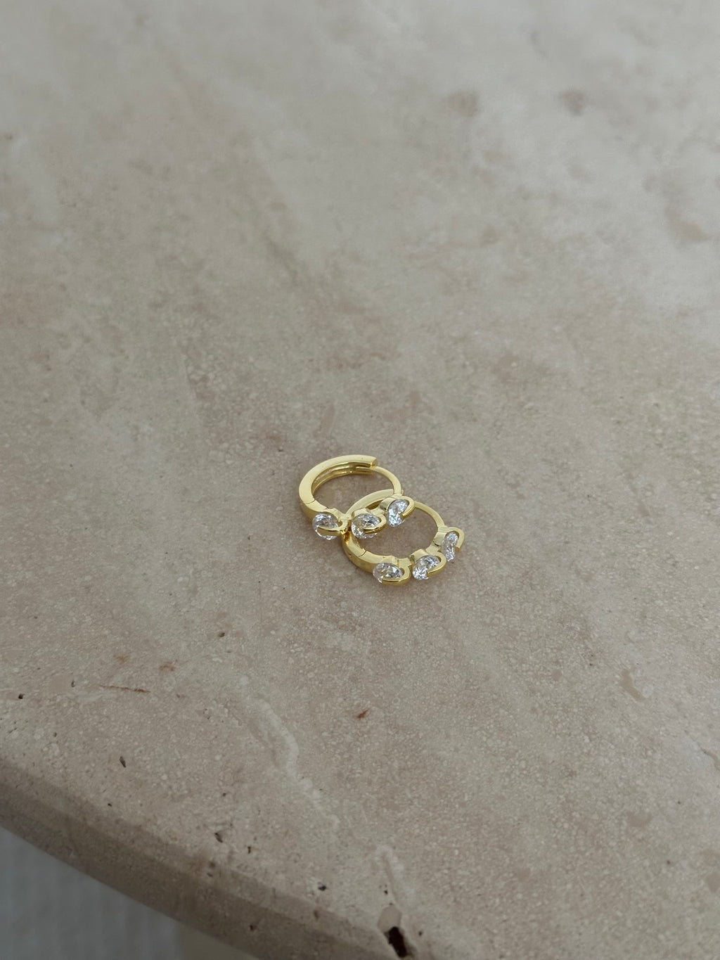 925 | 3 Taşlı Minimal Küpe