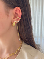 925 | Lined Bombe Küpe