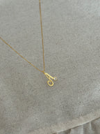 925 | Taş Detaylı Harf Kolye