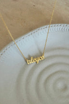 925 | Mini Vintage İsim Kolye