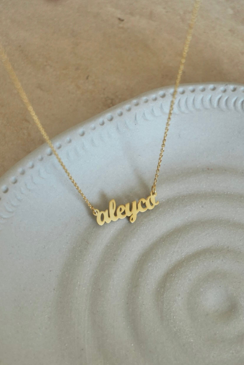 925 | Mini Vintage İsim Kolye