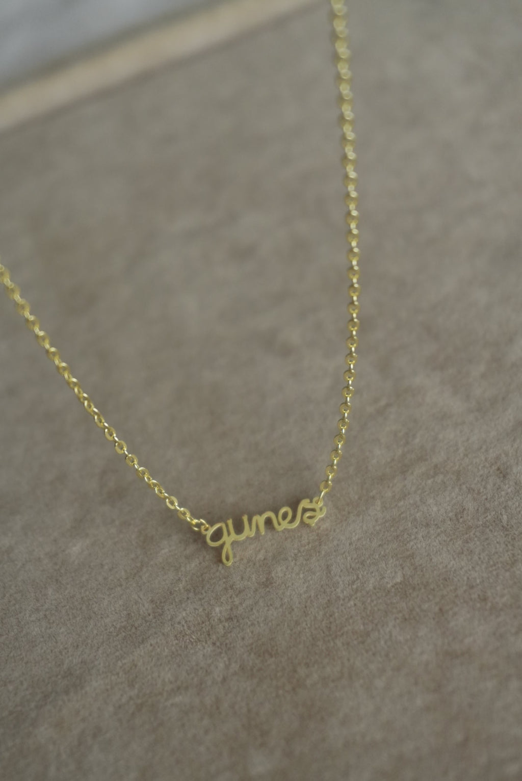 925 | Aynalı Zincirde Minimal İsim Kolye