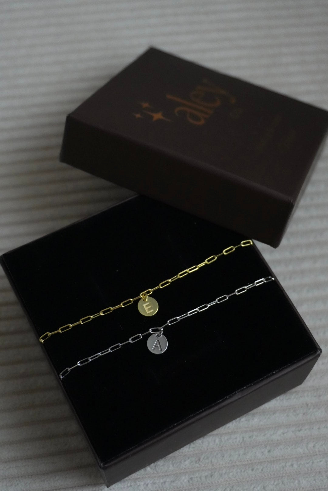 925 | Plaka Harfli Bileklik