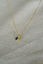 925 | Doğum Ayı Taşlı Minimal Harf Kolye