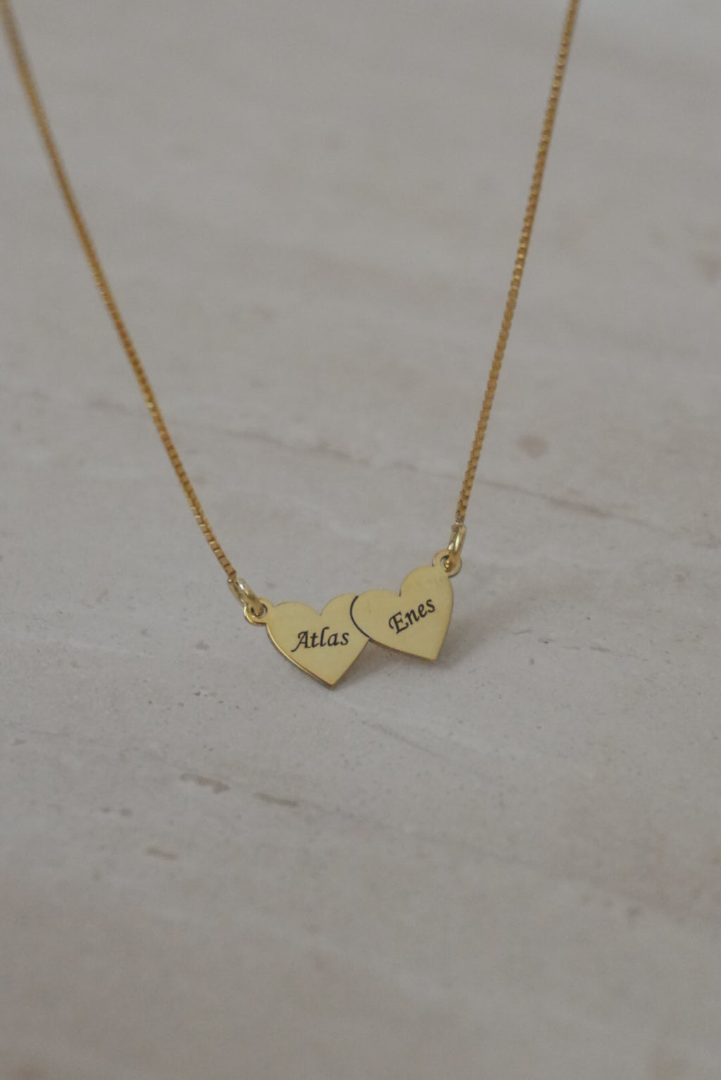 925 | İki Kalp İsim Kolye