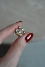 925 | 3 Taşlı Minimal Küpe