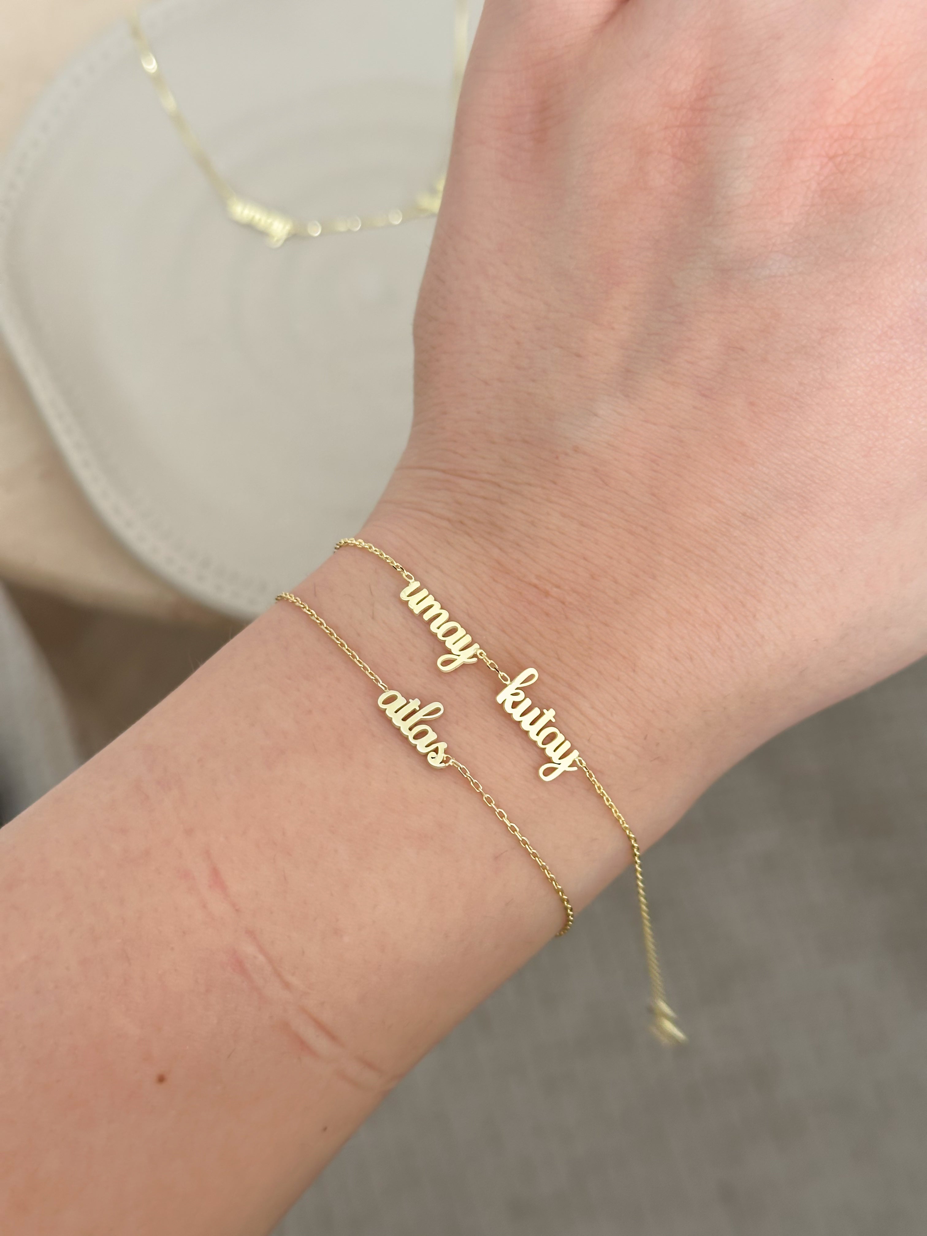 925 | Minimal İsim Bileklik
