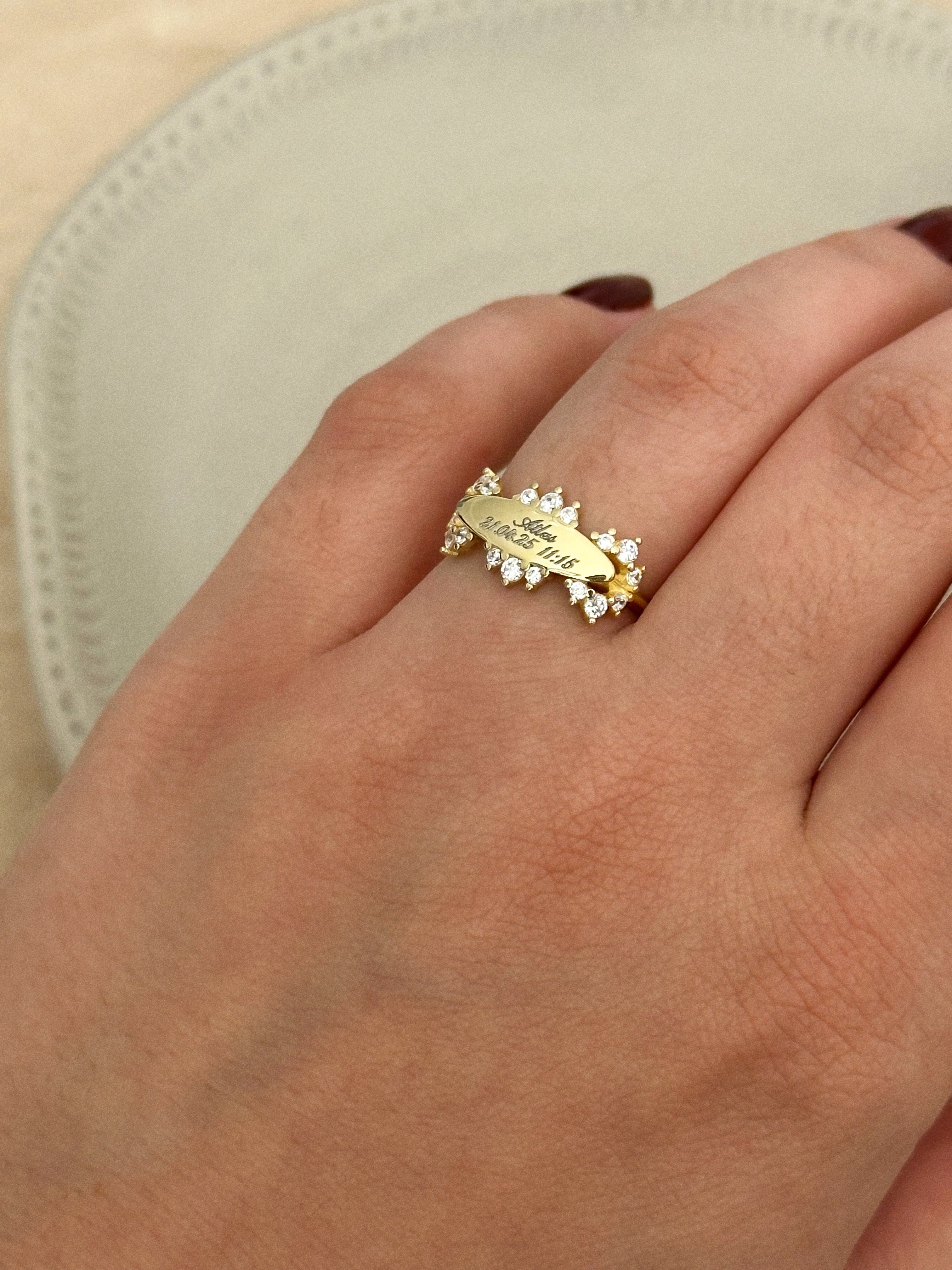 925 | Taşlı Anı Yüzük