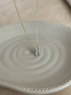 925 | Taşlı Mini Harf Kolye