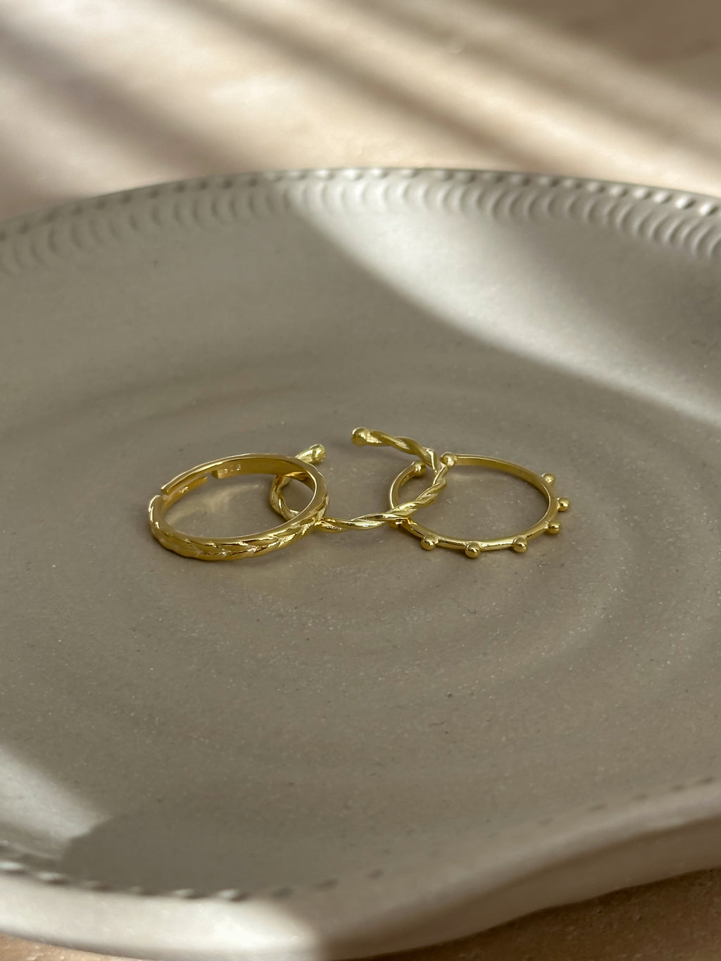 925 | Minimal Üçlü Yüzük