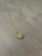 925 | Fotoğraflı İnce Oval Kolye