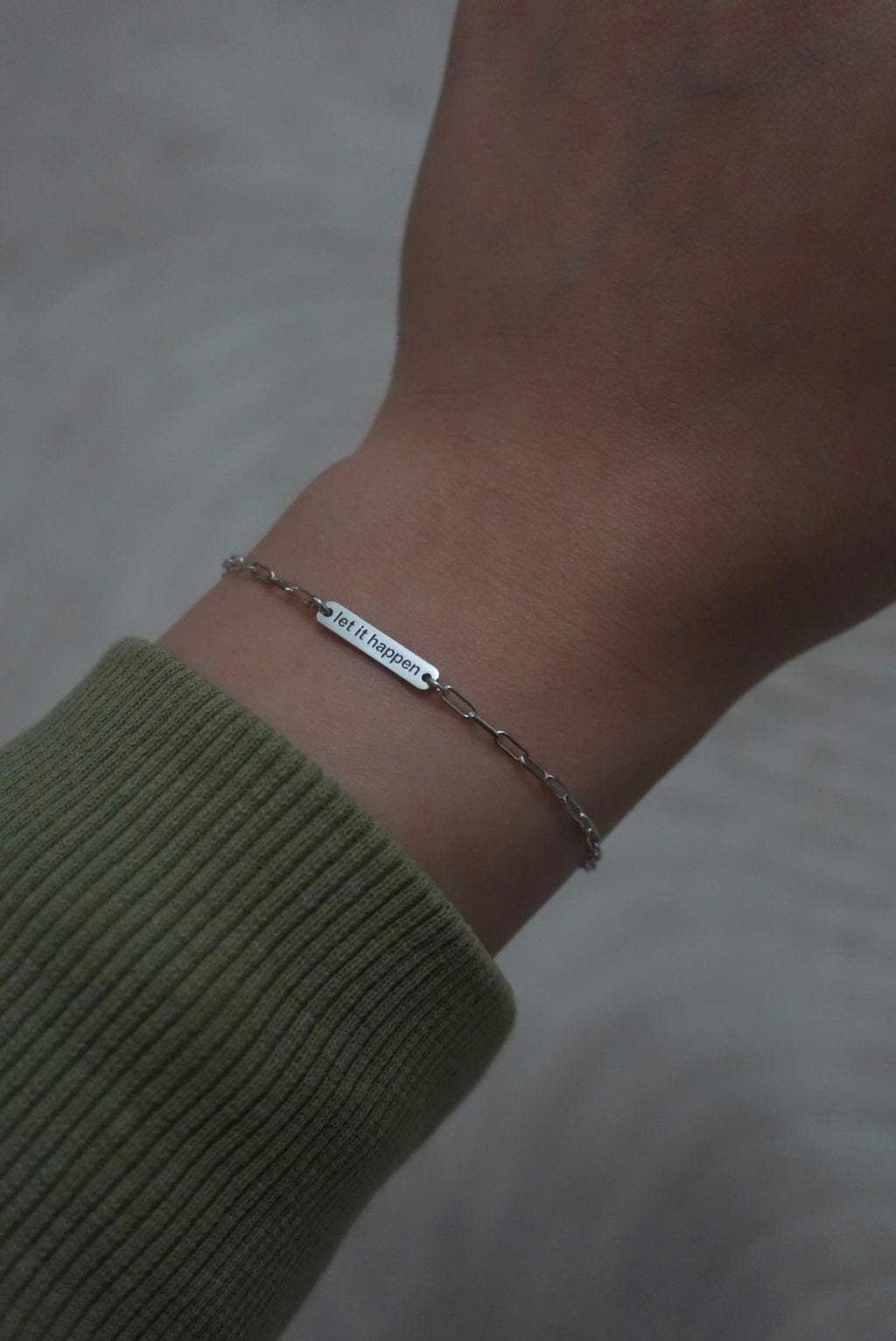 925 | Minimal Plakalı İsim Bileklik