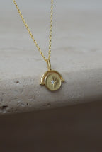 925 | Çift Taraflı Kuzey Yıldızlı Harf Kolye