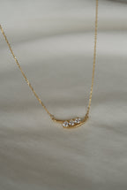 925 | Minimal 3 Taşlı Kolye