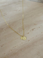 925 | Kalp Detaylı Plaka Harf Kolye