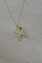 925 | “Yıldızına Yaz” Doğum Ayı Taşlı Kolye