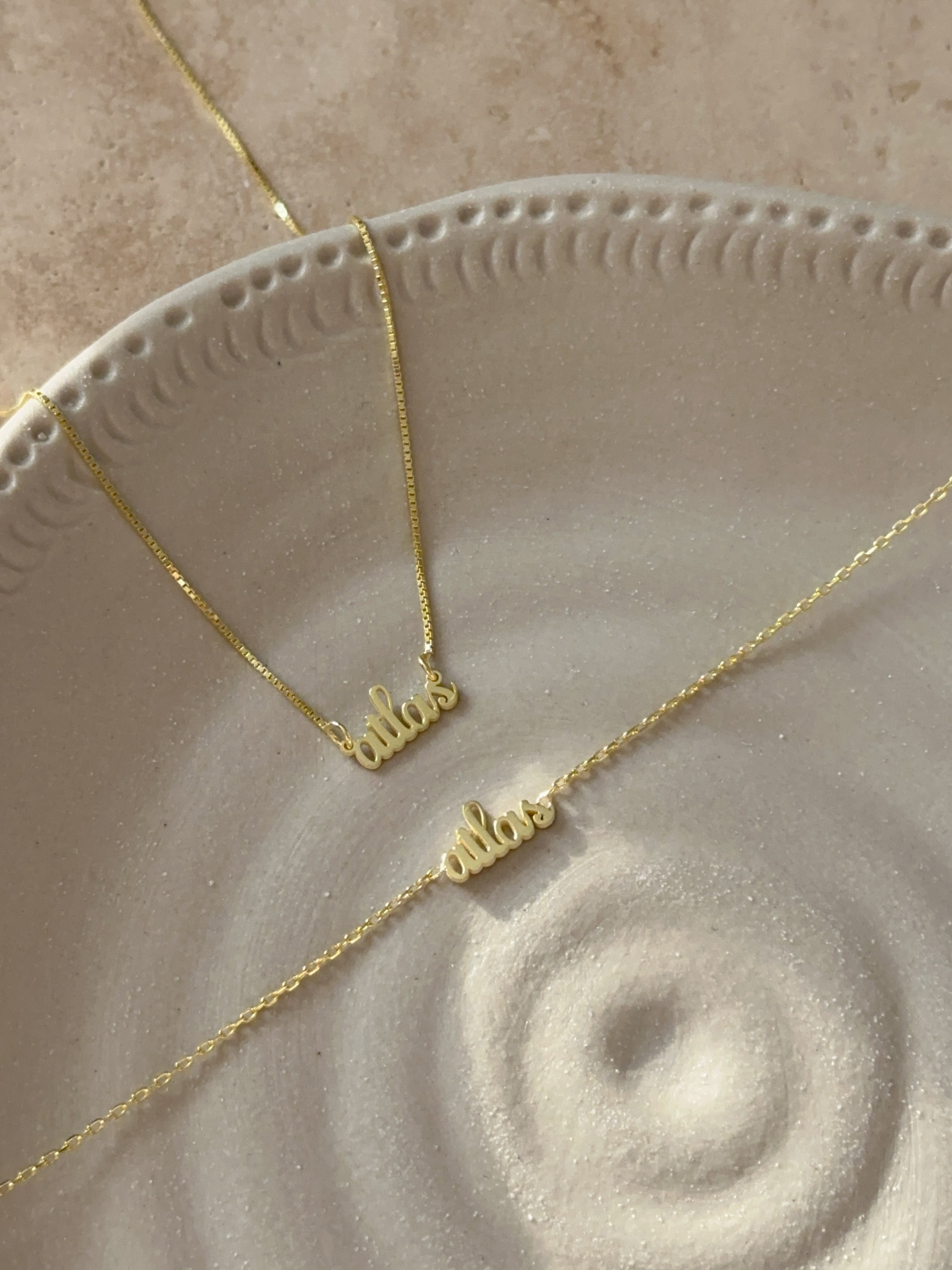 925 | Minimal İsim Bileklik