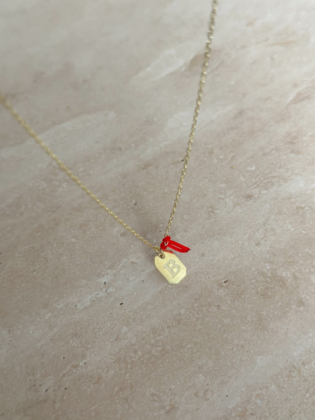 925 | Minimal Plaka Harf Kolye