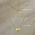 925 | Kalp Detaylı Plaka Harf Kolye