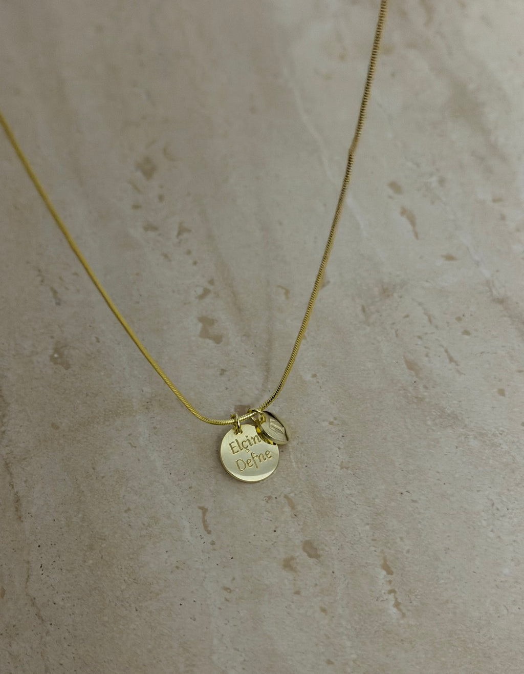 925 | Minimal Plakalı İsim Kolye