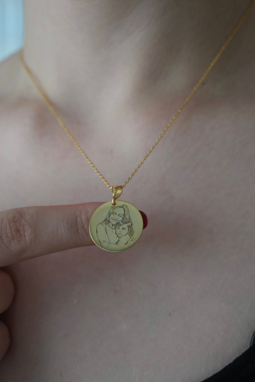 925 | Çizim Plaka Kolye