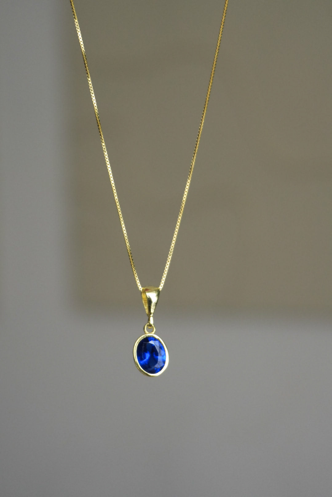 925 | Büyük Boy Doğum Ayı Taşı Kolye