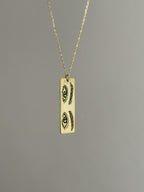 925 | Göz Çizim Plaka Kolye