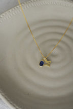 925 | Doğum Ayı Taşlı Minimal Harf Kolye