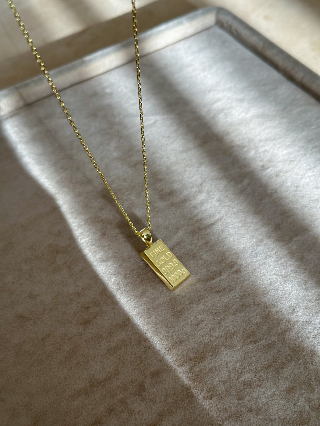 925 | Külçe Altın Kolye