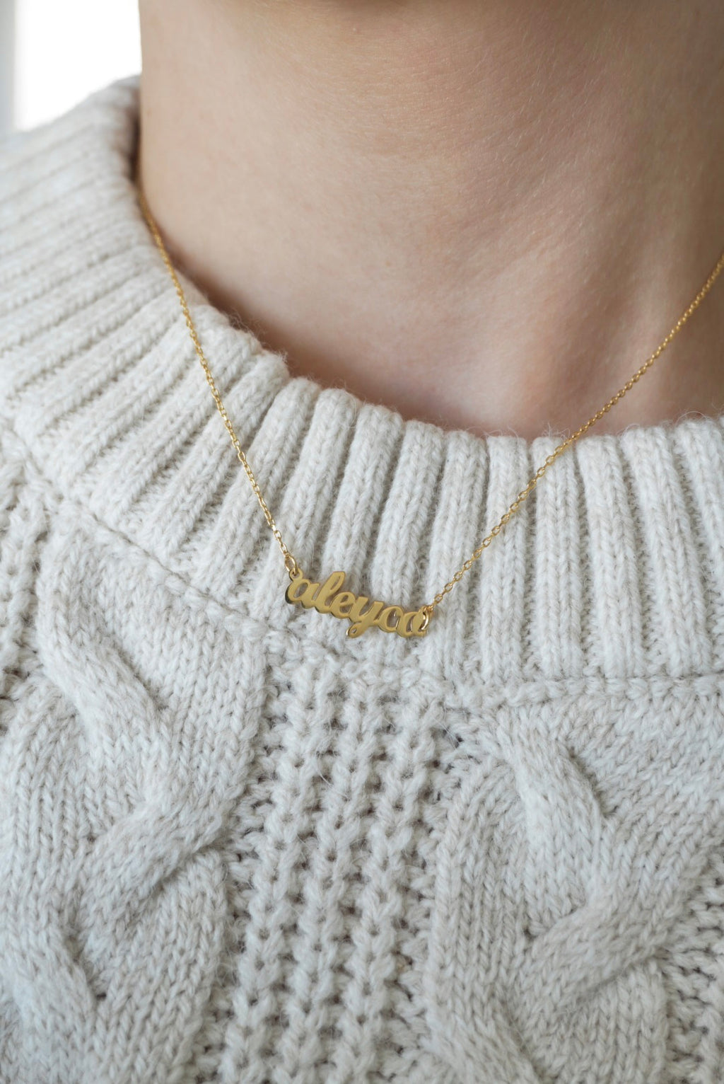 925 | Mini Vintage İsim Kolye