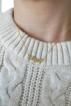 925 | Mini Vintage İsim Kolye