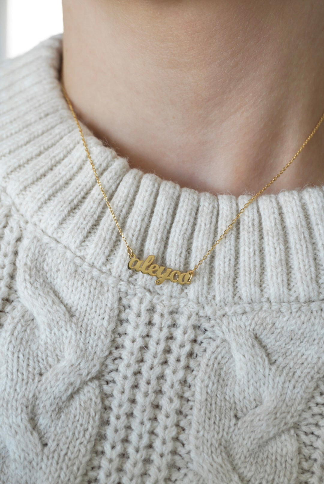 925 | Mini Vintage İsim Kolye