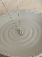 925 | Taşlı Mini Harf Kolye